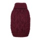 Maglia FouFou Dog Cable Knit Sweater Burgundy