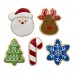 Gioco giochi FouFou Dog Holiday Sugar Cookie Chew - Snowflake