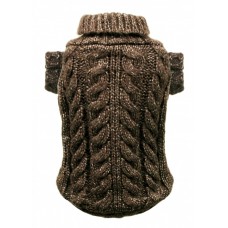 Angora Cable Knit Brown