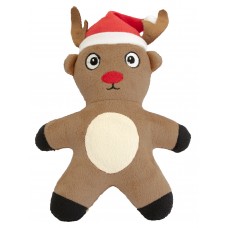 Gioco Natale PetBrands Reindeer Plush Toy with replaceable squeaker